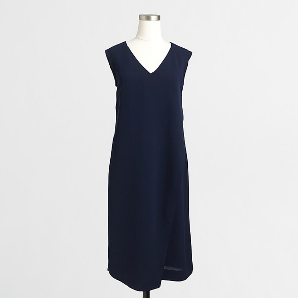 J. Crew Wrap-front V-neck dress